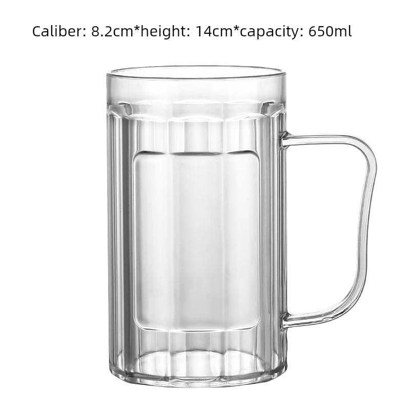 商用亚克力塑料Pc防摔大容量啤酒杯Ktv酒吧加厚工艺酒杯