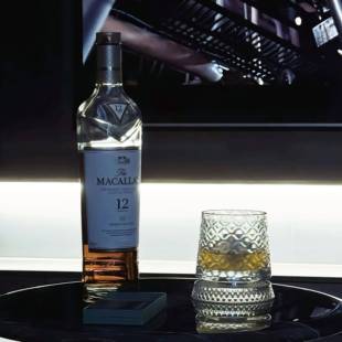 麦卡伦视频同款旋转威士忌杯套装会转的杯子转转玻璃杯洋酒杯烈酒