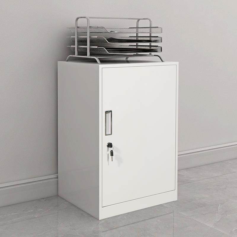 文件柜铁皮柜办公室移动桌下抽屉柜带锁单门储物柜工具收纳小柜子
