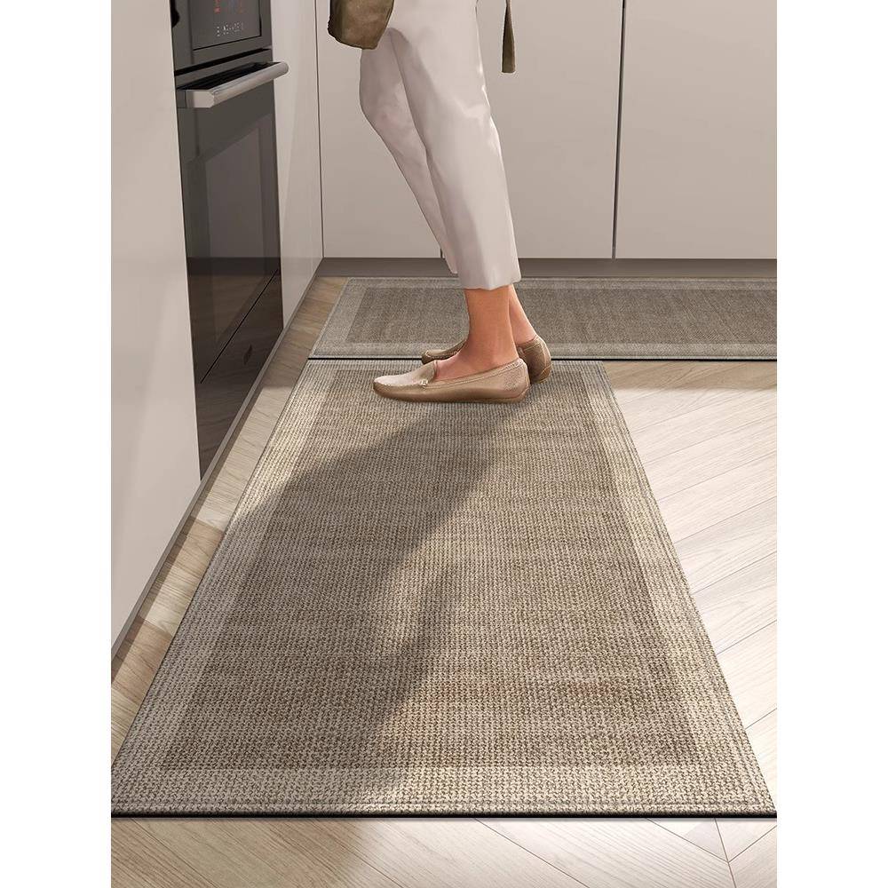 新款厨房地垫进门口防滑防油防水可擦免洗耐脏脚垫子长条玄关地毯