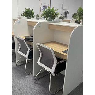 自习桌自习室学习桌书桌隔断桌椅封闭沉浸式桌子考研大学生培训