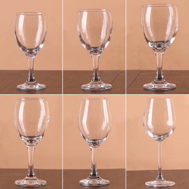 小号高脚杯 红酒杯套装 家用 加厚 6祇装无铅玻璃杯 欧式葡萄酒杯