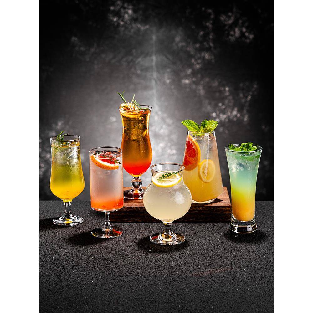 柯林杯酒吧果汁杯玻璃杯长岛冰茶调酒杯子飓风杯莫吉托杯鸡尾酒杯