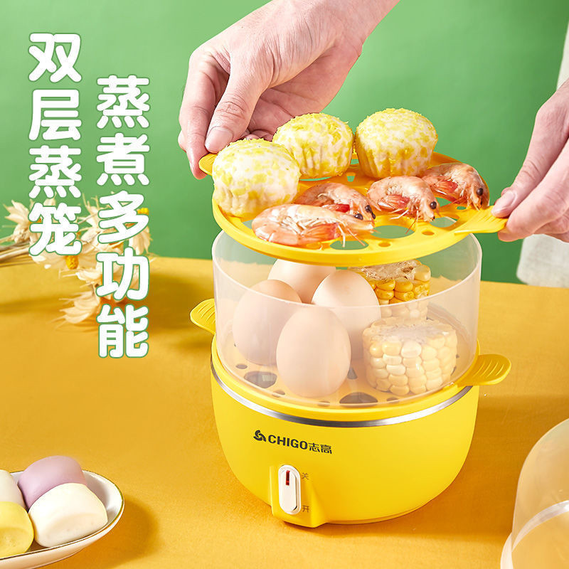 志高多功能煮蛋器自动断电2024新款小型蒸蛋器神器家用单层双层