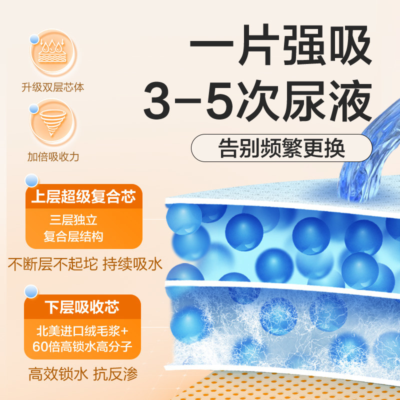 可靠吸收宝成人拉拉裤M/L/XL码吸收宝内裤型纸尿裤老年人尿不湿裤