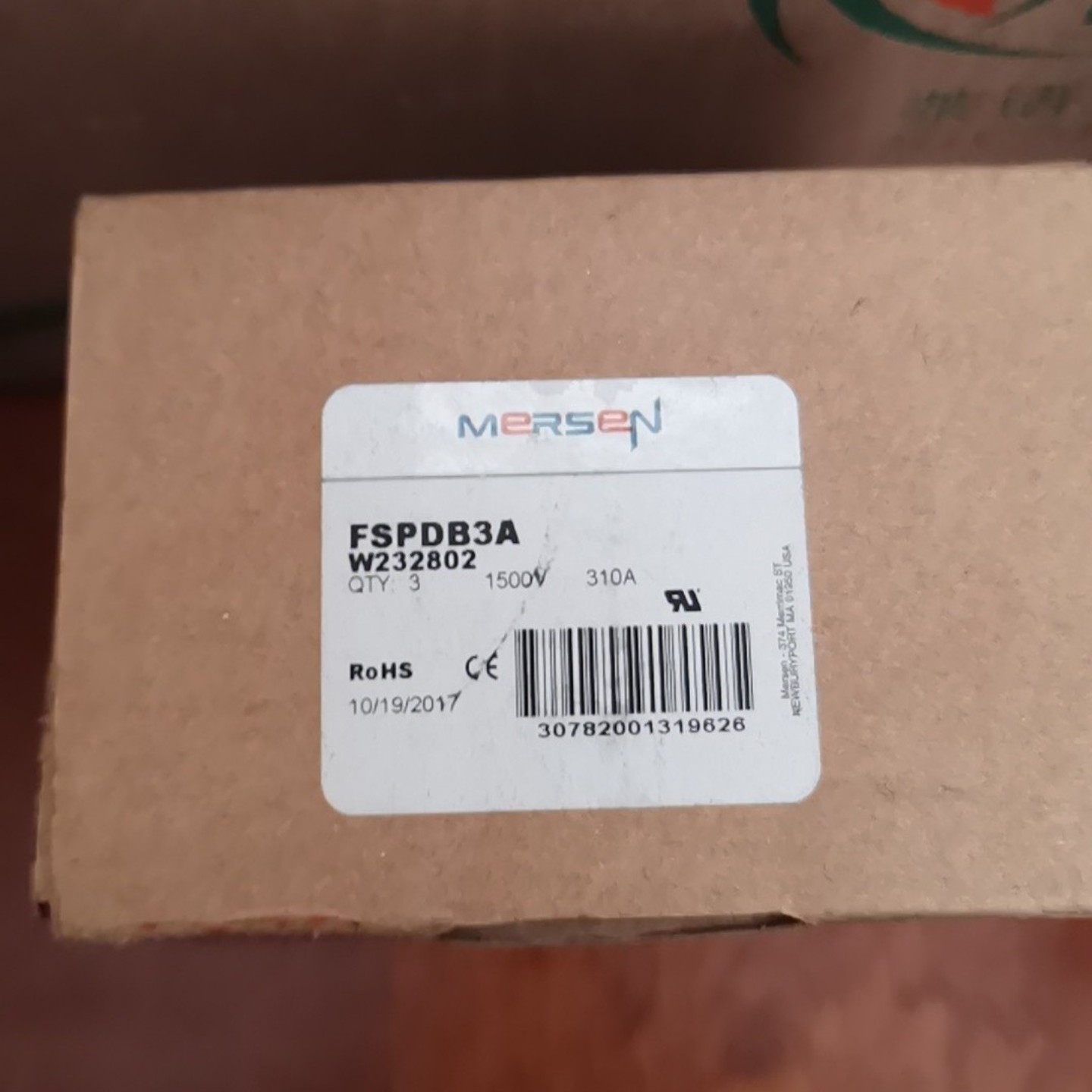 询价~FSPDB3A  W232802 熔断器，Mer