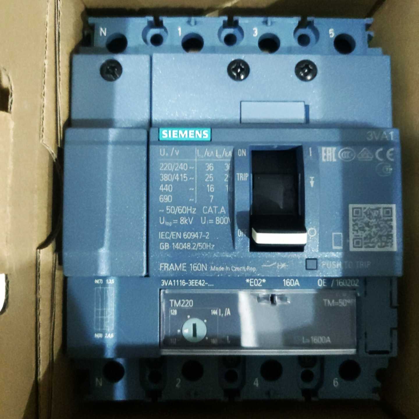 配件西门子 3VA1116-3EE42-0AA0  FRAME 160N  4P议价