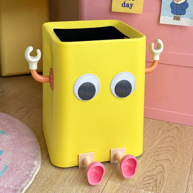 多巴胺垃圾桶大容量厨房客厅卧室家用2024新款高颜值可爱创意纸篓