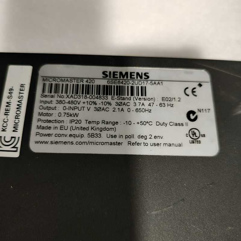 变频器6ES6420-2UD17-5AA1成色如图~询价