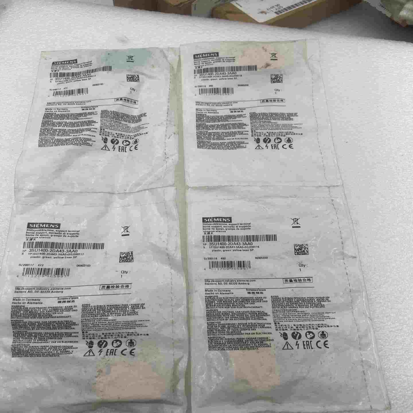 (询价) 3SU1400-2DA43-3AA0 ，共4个。3S