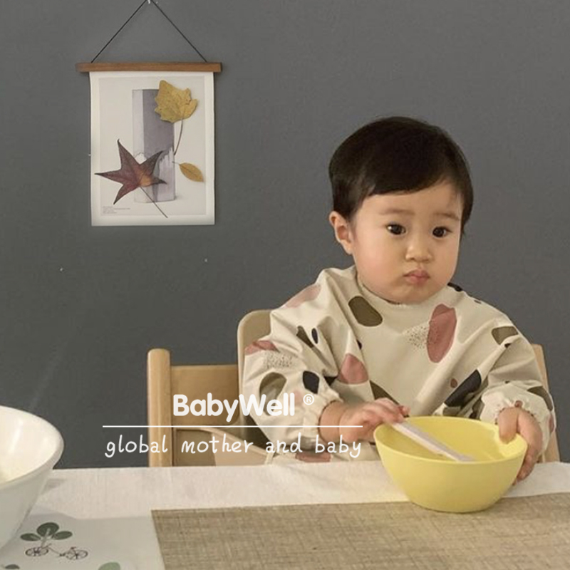 ins饭兜宝宝反穿罩衣儿童防水脏吃饭围嘴超软liewood丹麦婴儿