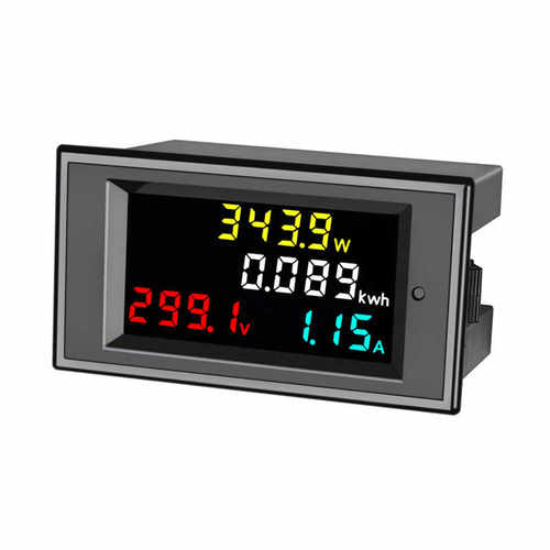 直流数显电压表电流表功率表电量计量显示模块12v600V20a50a100a