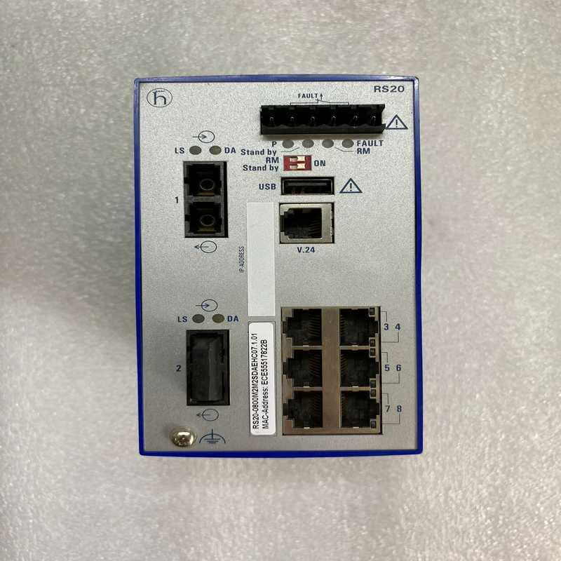 (议价)赫斯曼RS20工业光纤交换机，型号RS20-0800M2