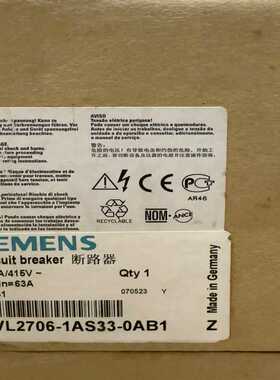 断路器 3VL2706-1AS33-0AB1 3VL2~询价