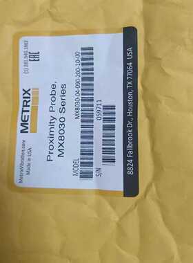 #仪器仪表 美国METRIX(迈确）传感器探头，型号:（佳毅工控）