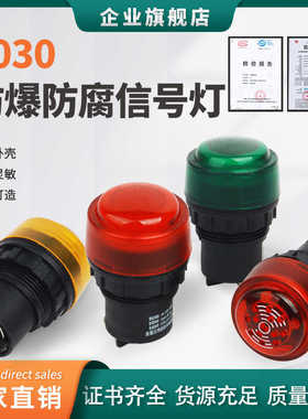 防爆防腐信号灯8030红色指示灯防水电源220V380V新黎明防爆配
