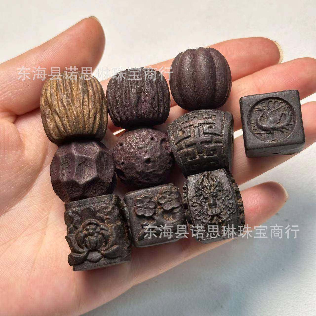 沉香木雕刻百香籽南瓜珠星球无相珠散珠子文玩佛珠饰品配饰,饰品/流行首饰/时尚饰品新,其他DIY饰品配件,淘宝优惠券,粉丝福利购,淘宝优惠卷