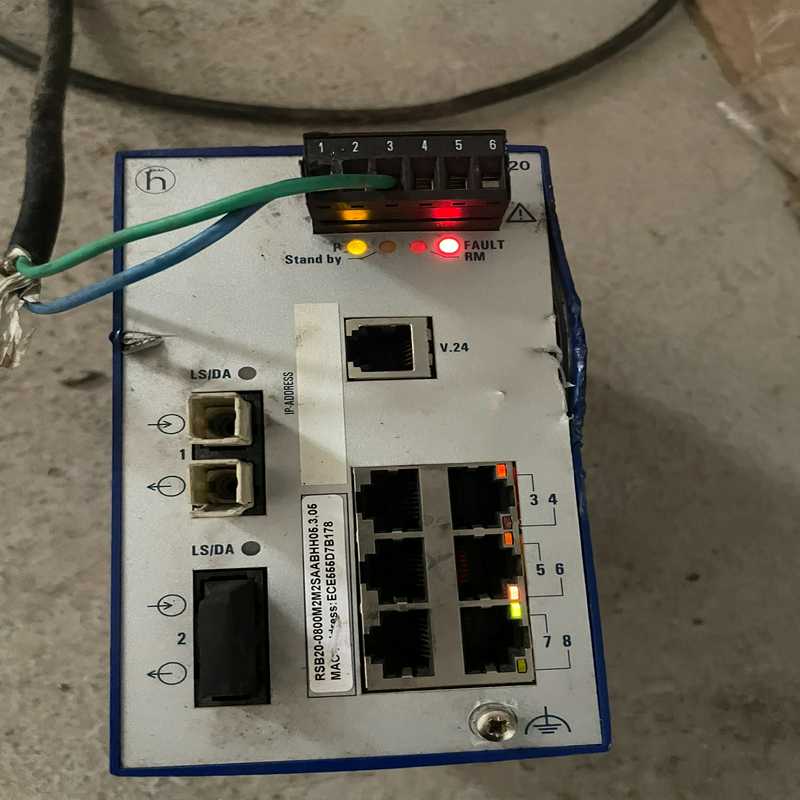 议价赫斯曼RSB.交换机模块。RSB20-0800外壳有伤。内在