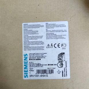 瓠子电子 西门子马达断路器 3rv1031 4HA10 3RV1031