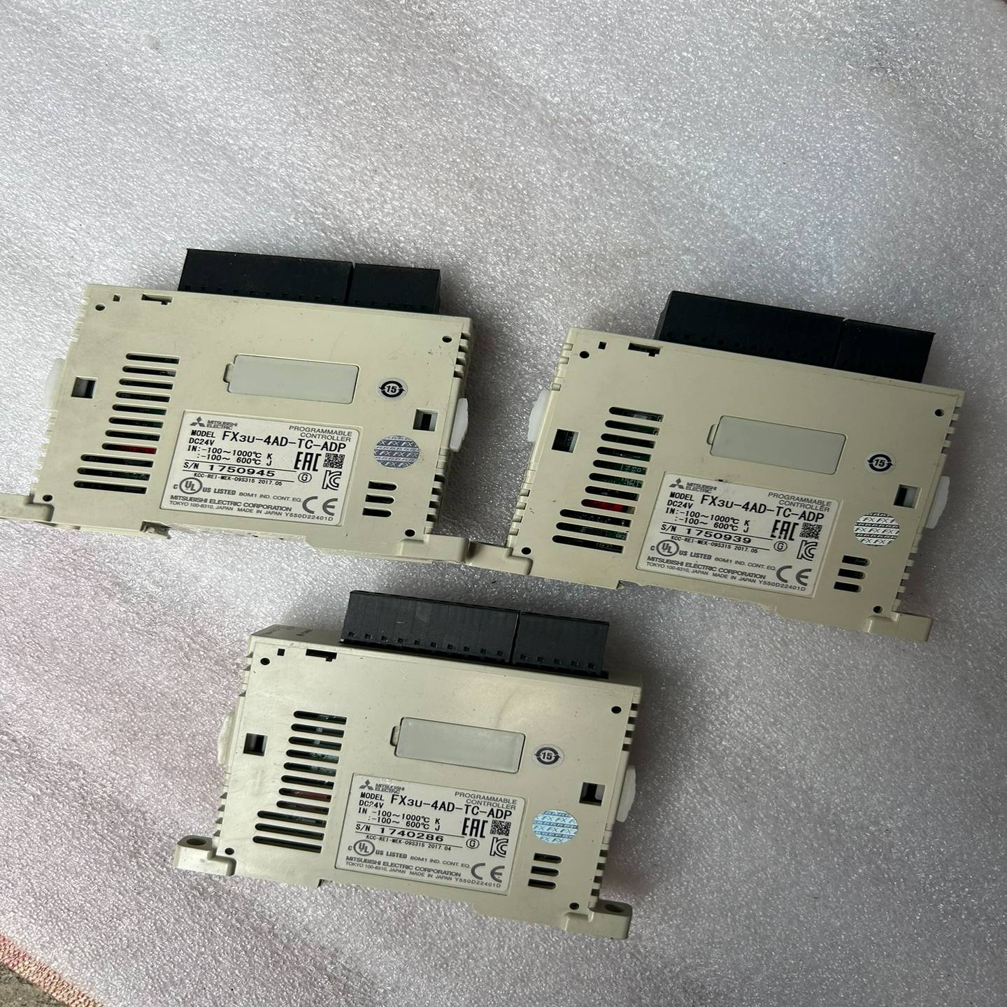 【请询价】三菱PLC模块型号FX3U-4AD-TC-ADP拆机现货