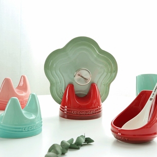 法国陶瓷厨房锅盖架勺托架置物架锅盖收纳架台面汤勺架小工具家用