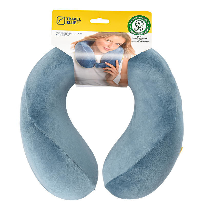 TravelBlue蓝旅U型枕头护颈U形记忆棉飞机旅行便携办公室午睡折叠