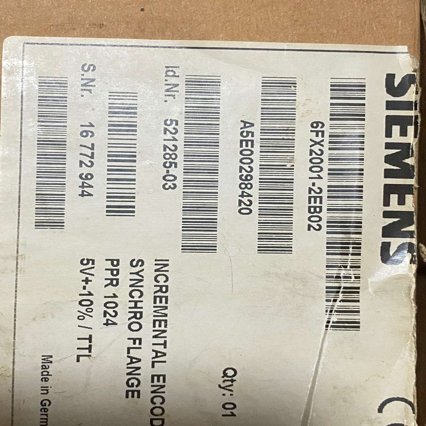 6FX2001-2EB02编码器~询价