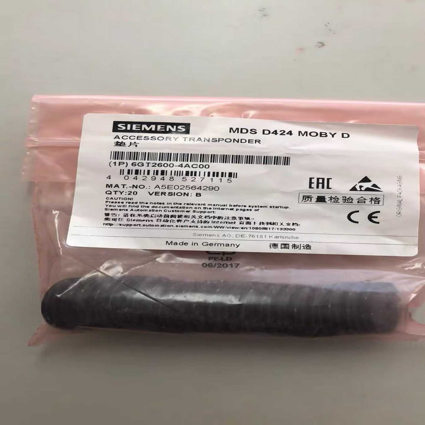 6GT2600-4AC00  RFID载码体（电子标签~询价