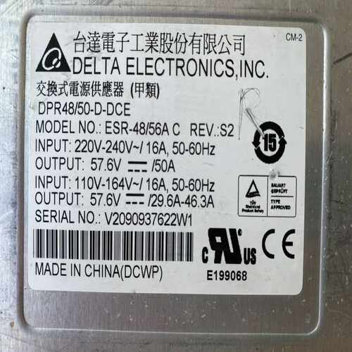 台达ESR-48/56AC，REV：S2，成色如图，两个~询价
