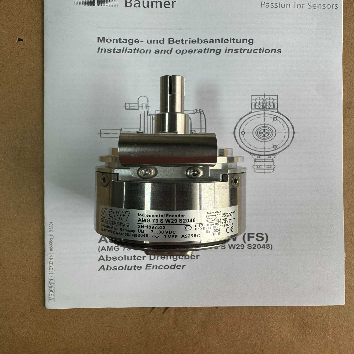 #传感器AMG73 SW29 S2048~询价