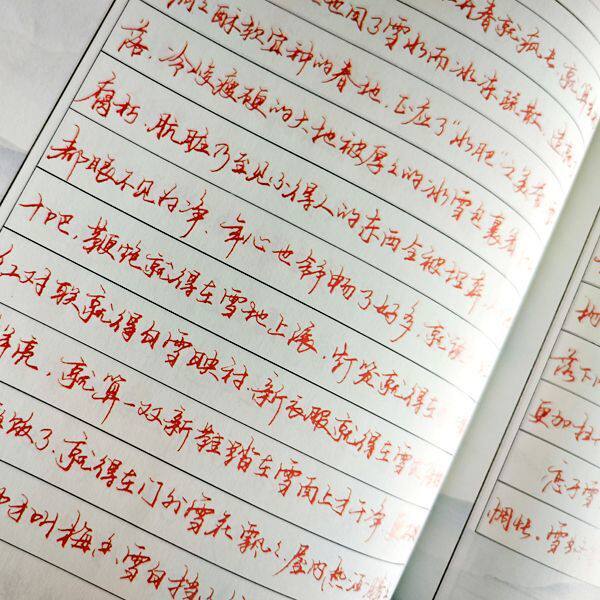 手抄本练字帖成人行书硬笔书法临摹钢笔楷体初学者入门速成