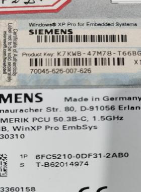 6FC5210－0DF31－2AB0西门子PCU503－B（瓠子电子）