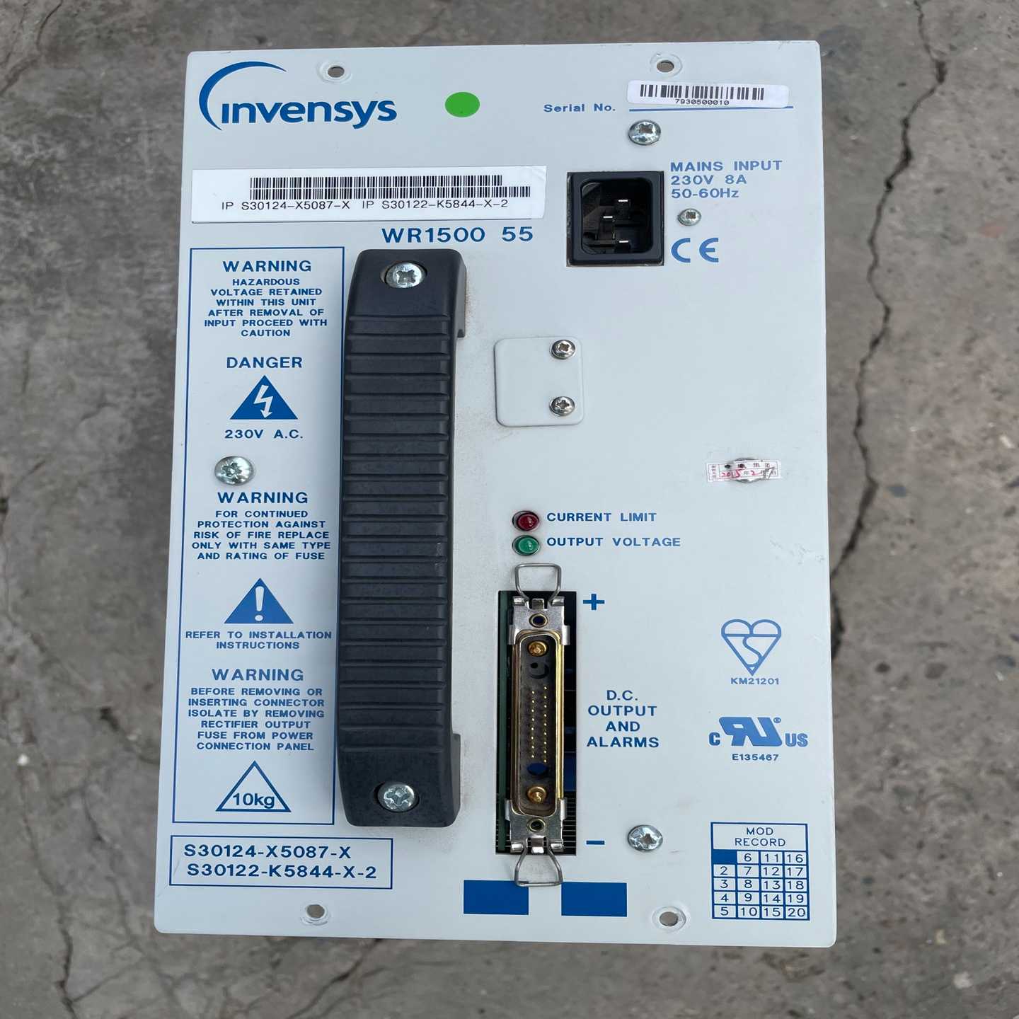 询价~INVENSYS电源 WR1500-55 S30124-X5