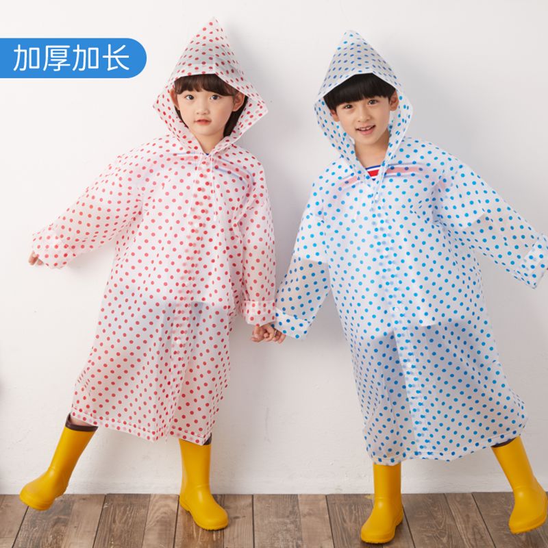 一次性雨衣儿童女童一年级大码厚款套装旅行激流勇进水上乐园