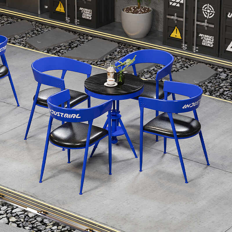 工业风桌椅组合奶茶店咖啡厅商用健身房茶餐厅户外休闲区洽谈桌椅,商业/办公家具,商用餐椅,淘宝优惠券,粉丝福利购,淘宝优惠卷