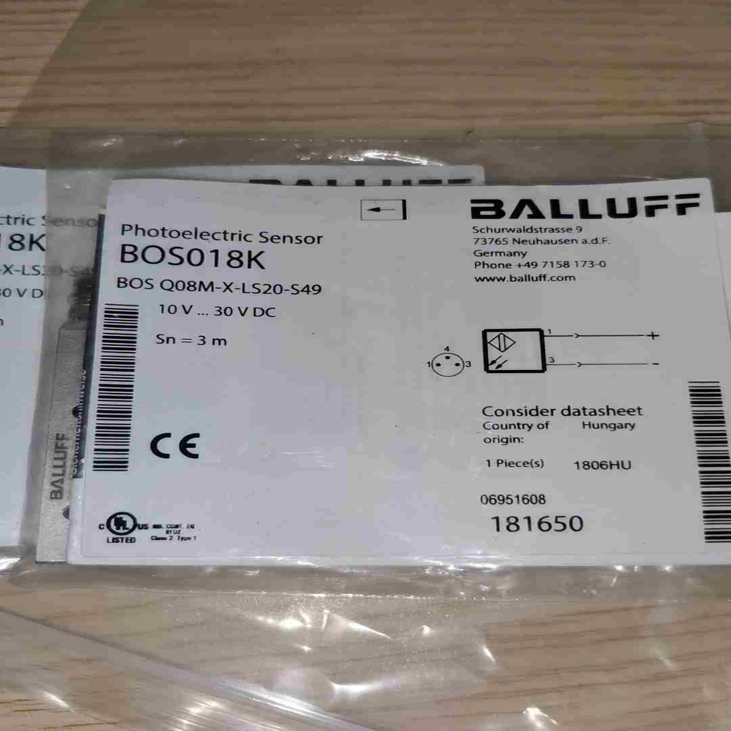 巴鲁夫BOS018K拍前询价