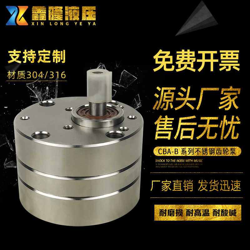 CBA-B10/6/4/2.5/16/20/25/32/40/50/63/80/100不锈钢齿轮油泵1