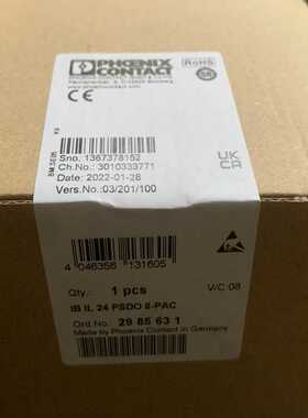 菲尼克斯模块2985631 ,IB IL 24 PSDO8-拍前询价