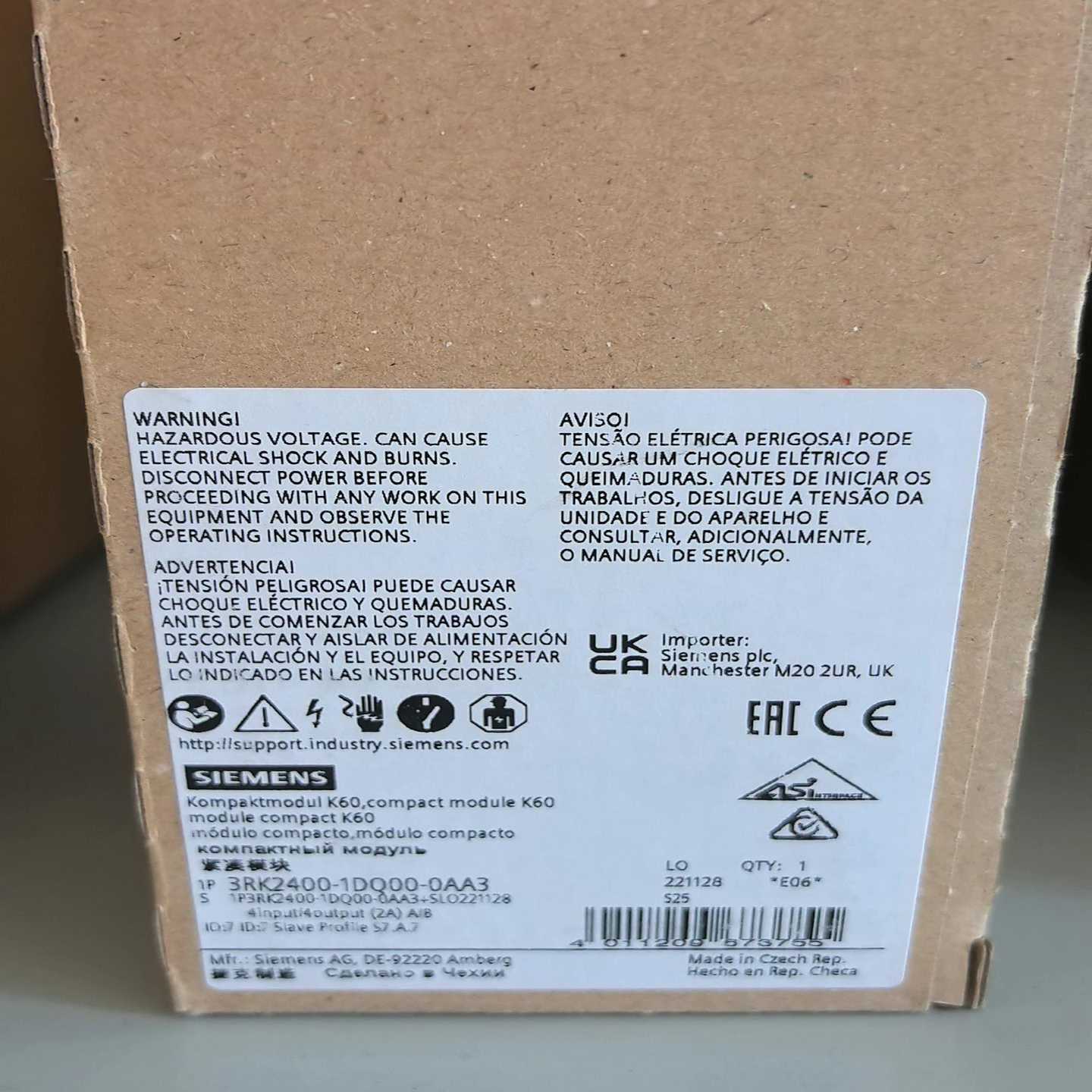 3RK2400-1DQ00-0AA3紧凑模块正~询价