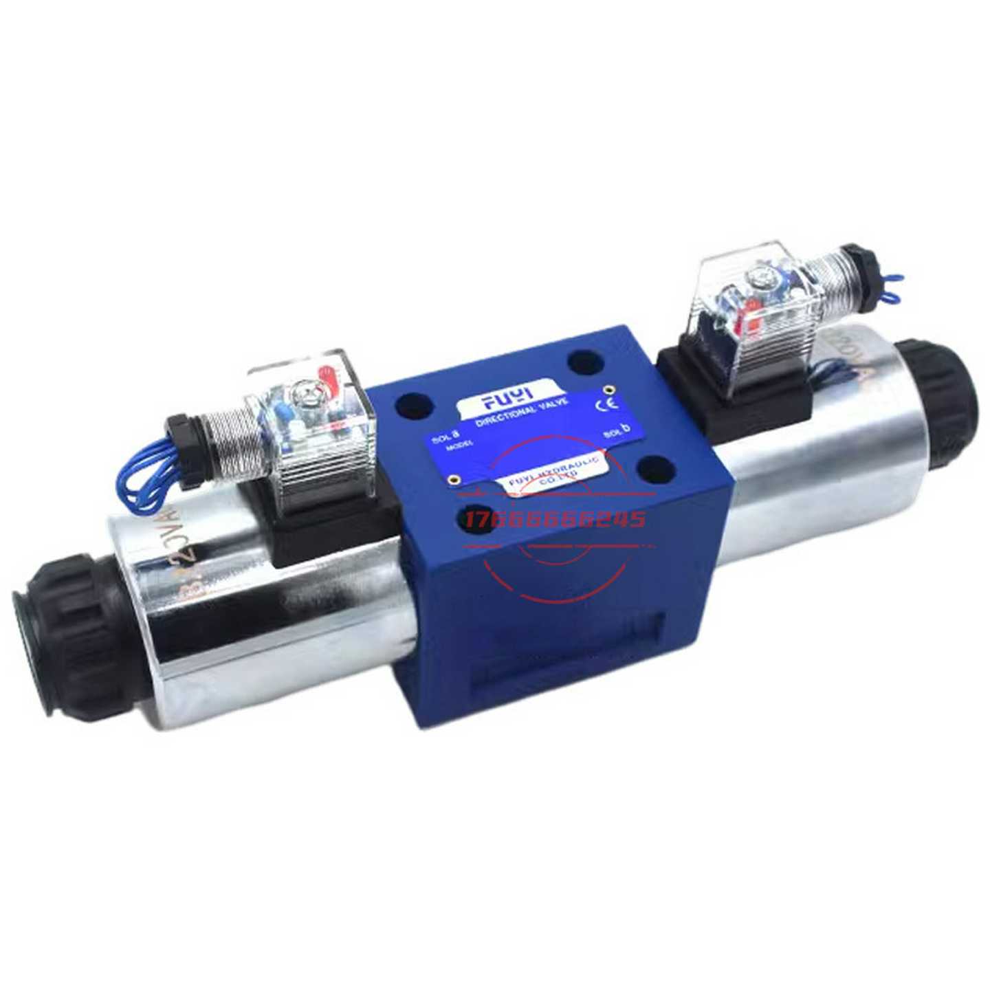 液压阀FUYI电磁向换阀4WE6D61B/CG24N9ZL 3WE6A62/EG24N9K4