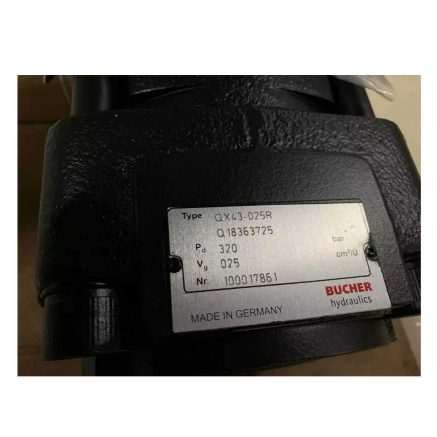 德国BUCHER布赫QX43-025pR齿轮泵