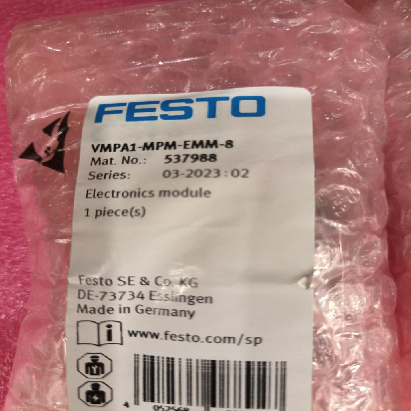 费斯托FESTO537988VMPA1-MPM-EMM-8~议价