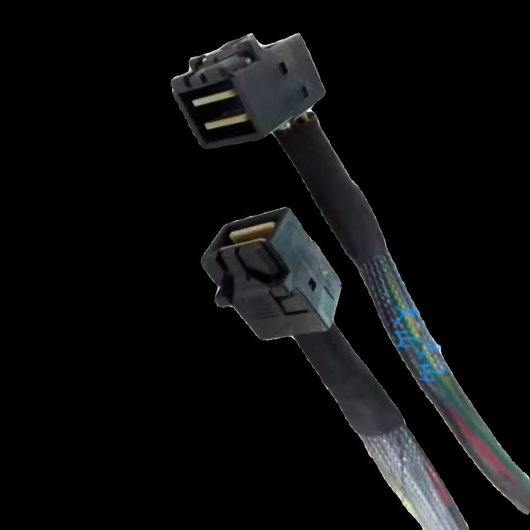 隆兴原装拆机70CM85CM原装Mini HD SAS线 12G SFF-8643弯头-直头*