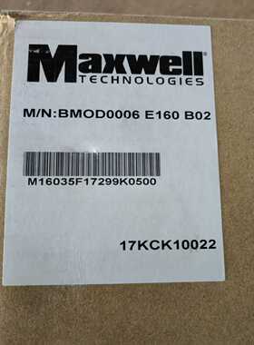 Maxwell 超级电容：BMOD0006 E160 B02~议价