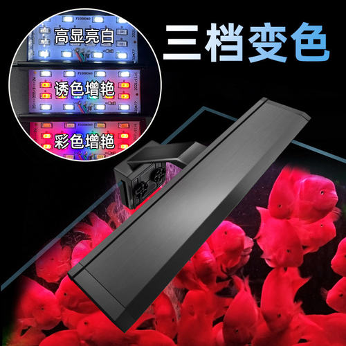LED夹灯鱼缸草缸灯迷你小夹灯节能防水照明灯水族箱水草发色艳