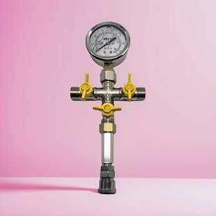 测漏水专用水气两用打压表四通打压表25个压力四通压力表