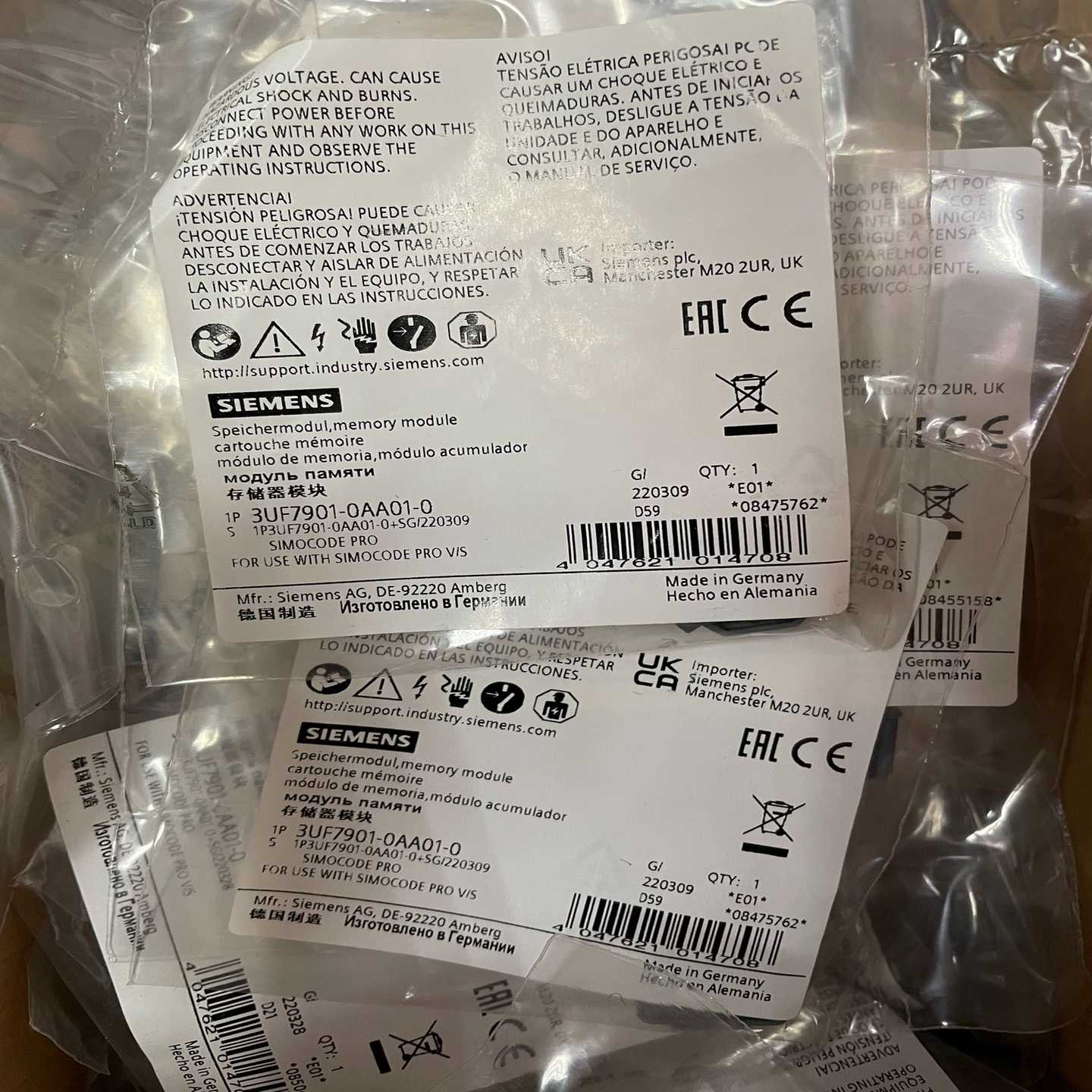 3UF7901-0AA01-0  存储器模块 用于参数设置~询价