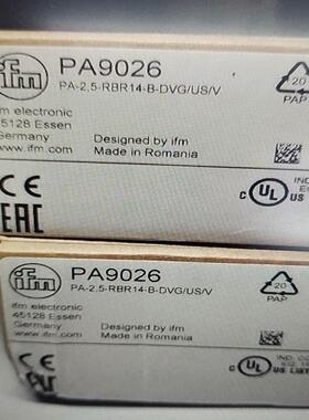 德国IFM易福门压力传感器PA9026（基数电子）