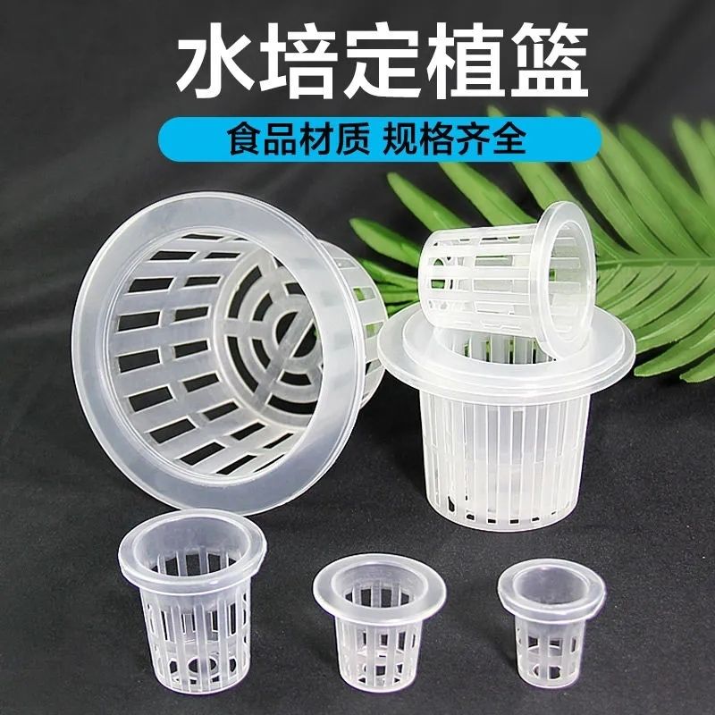 水培蔬菜定植篮无土栽培设备塑料加深种植蓝水耕植物定植杯固根器