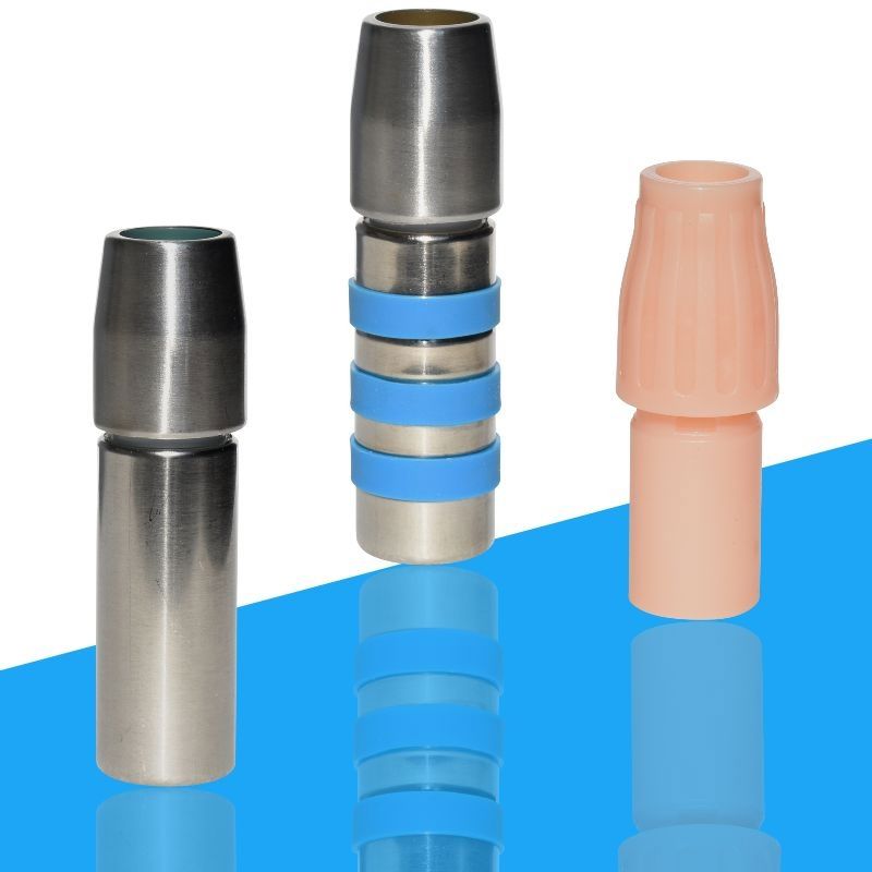 圆管对接头 不锈钢管延长连接件 伸缩管紧固配件 衣叉杆收缩